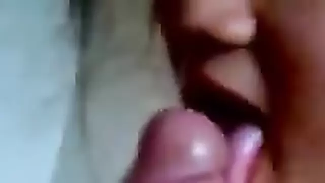 A teen Uzbek girl gives a blowjob to her friend