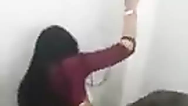 Fucking Uzbek Student in the Bathroom